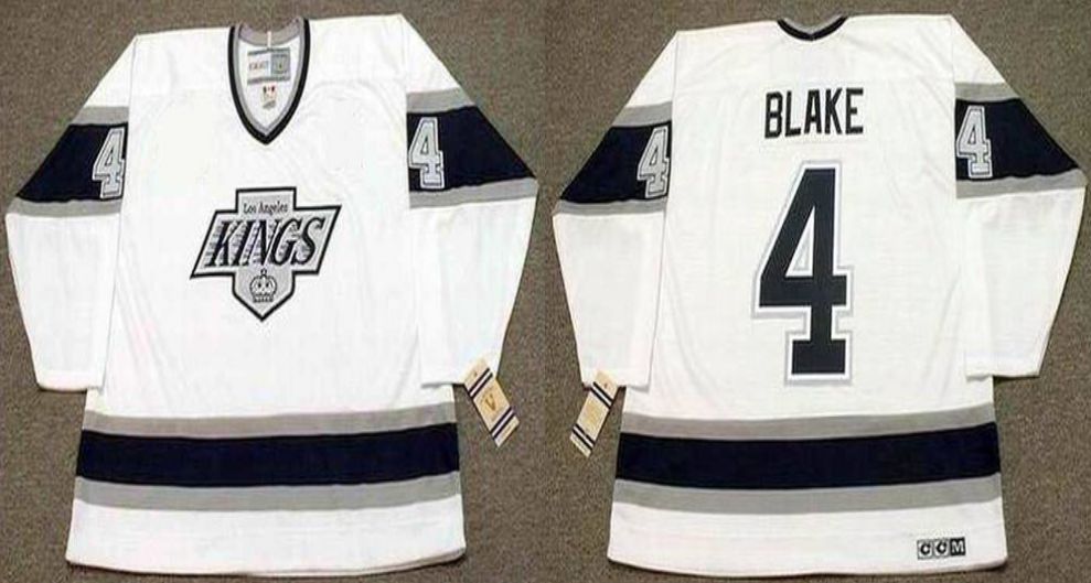 2019 Men Los Angeles Kings #4 Blake White CCM NHL jerseys1->los angeles kings->NHL Jersey